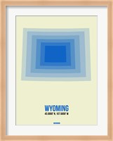 Wyoming Radiant Map 1 Fine Art Print