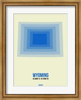 Wyoming Radiant Map 1 Fine Art Print