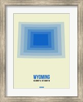 Wyoming Radiant Map 1 Fine Art Print