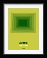 Wyoming Radiant Map 2 Fine Art Print