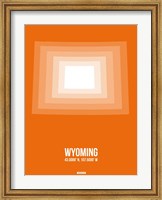 Wyoming Radiant Map 3 Fine Art Print