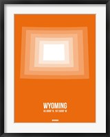 Wyoming Radiant Map 3 Fine Art Print