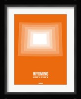 Wyoming Radiant Map 3 Fine Art Print