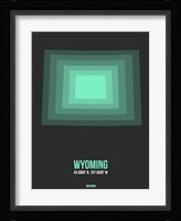 Wyoming Radiant Map 4 Fine Art Print