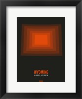 Wyoming Radiant Map 5 Fine Art Print