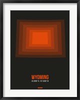 Wyoming Radiant Map 5 Fine Art Print
