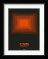 Wyoming Radiant Map 5 Fine Art Print