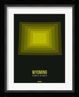 Wyoming Radiant Map 6 Fine Art Print
