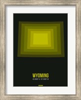 Wyoming Radiant Map 6 Fine Art Print