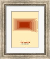 South Dakota Radiant Map 1 Fine Art Print