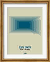 South Dakota Radiant Map 2 Fine Art Print