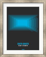 South Dakota Radiant Map 5 Fine Art Print