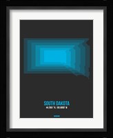 South Dakota Radiant Map 5 Fine Art Print