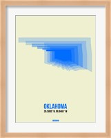 Oklahoma Radiant Map 1 Fine Art Print