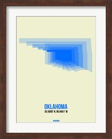 Oklahoma Radiant Map 1 Fine Art Print