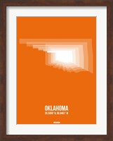 Oklahoma Radiant Map 3 Fine Art Print