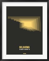 Oklahoma Radiant Map 4 Fine Art Print