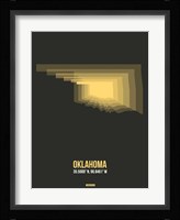 Oklahoma Radiant Map 4 Fine Art Print