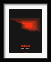Oklahoma Radiant Map 5 Fine Art Print