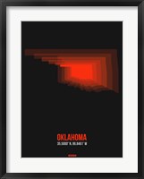 Oklahoma Radiant Map 5 Fine Art Print