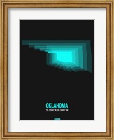 Oklahoma Radiant Map 6 Fine Art Print
