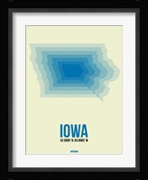 Iowa Radiant Map 1 Fine Art Print