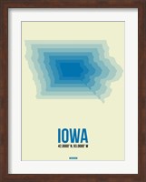 Iowa Radiant Map 1 Fine Art Print