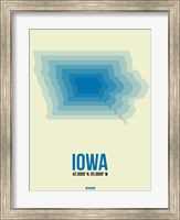 Iowa Radiant Map 1 Fine Art Print
