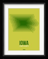 Iowa Radiant Map 2 Fine Art Print
