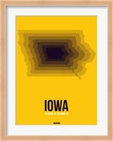 Iowa Radiant Map 3 Fine Art Print