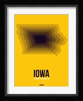 Iowa Radiant Map 3 Fine Art Print