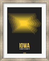 Iowa Radiant Map 4 Fine Art Print