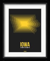 Iowa Radiant Map 4 Fine Art Print