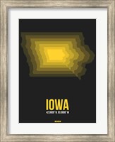 Iowa Radiant Map 4 Fine Art Print