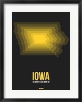 Iowa Radiant Map 4 Fine Art Print