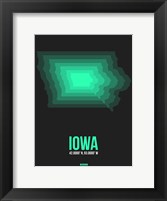 Iowa Radiant Map 5 Fine Art Print