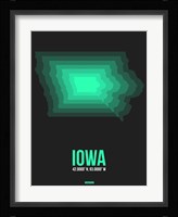 Iowa Radiant Map 5 Fine Art Print