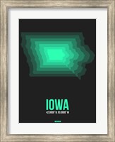 Iowa Radiant Map 5 Fine Art Print