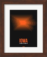 Iowa Radiant Map 6 Fine Art Print