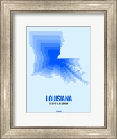Louisiana Radiant Map 1 Fine Art Print
