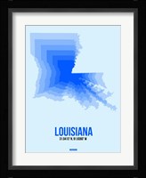 Louisiana Radiant Map 1 Fine Art Print