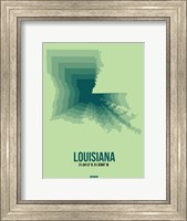 Louisiana Radiant Map 2 Fine Art Print