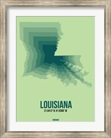 Louisiana Radiant Map 2 Fine Art Print