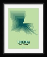 Louisiana Radiant Map 2 Fine Art Print