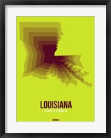 Louisiana Radiant Map 3 Fine Art Print