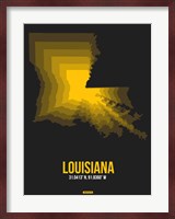 Louisiana Radiant Map 5 Fine Art Print