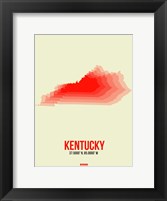 Kentucky Radiant Map 1 Fine Art Print
