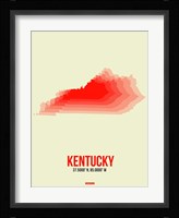 Kentucky Radiant Map 1 Fine Art Print