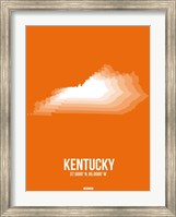 Kentucky Radiant Map 3 Fine Art Print