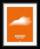 Kentucky Radiant Map 3 Fine Art Print